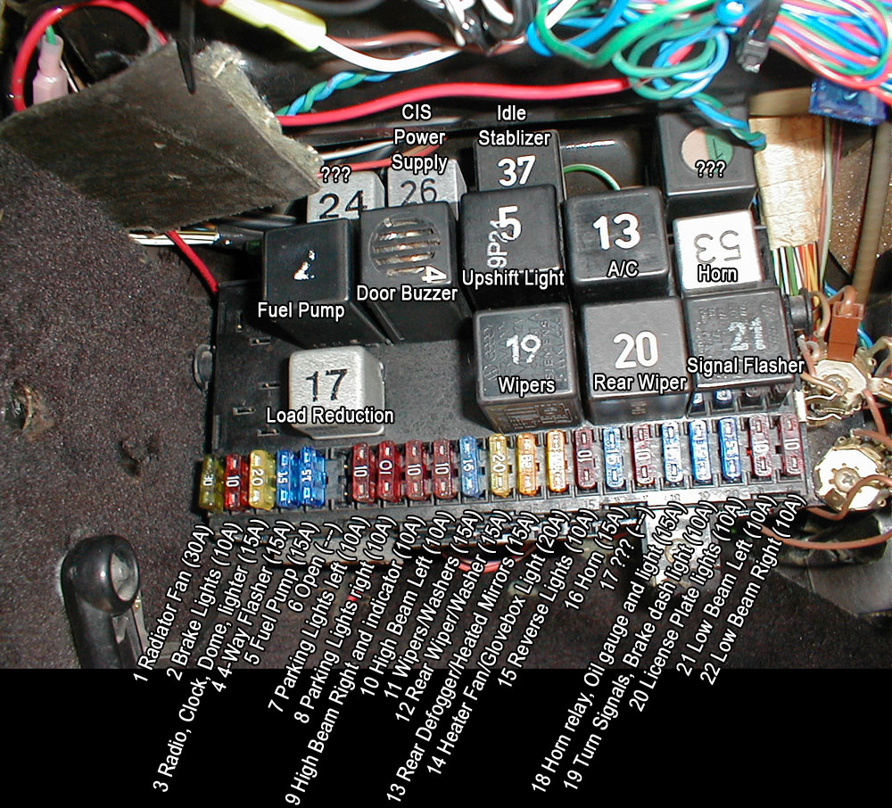 Mk1 Golf Cabriolet Fuse Box